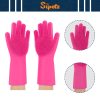 pet grooming cleaning gloves silicone heat resistant, multi purpose scrubber mitts