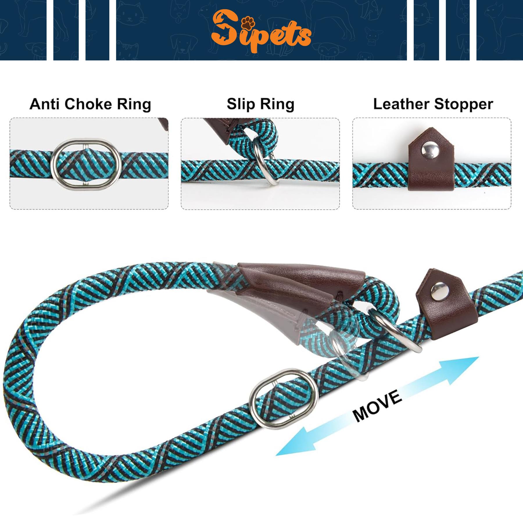 slip rope dog lead 1.8m, one size fits all, slip on rope leash