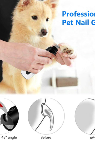 professional 2 speed electric rechargeable pet nail trimmer
