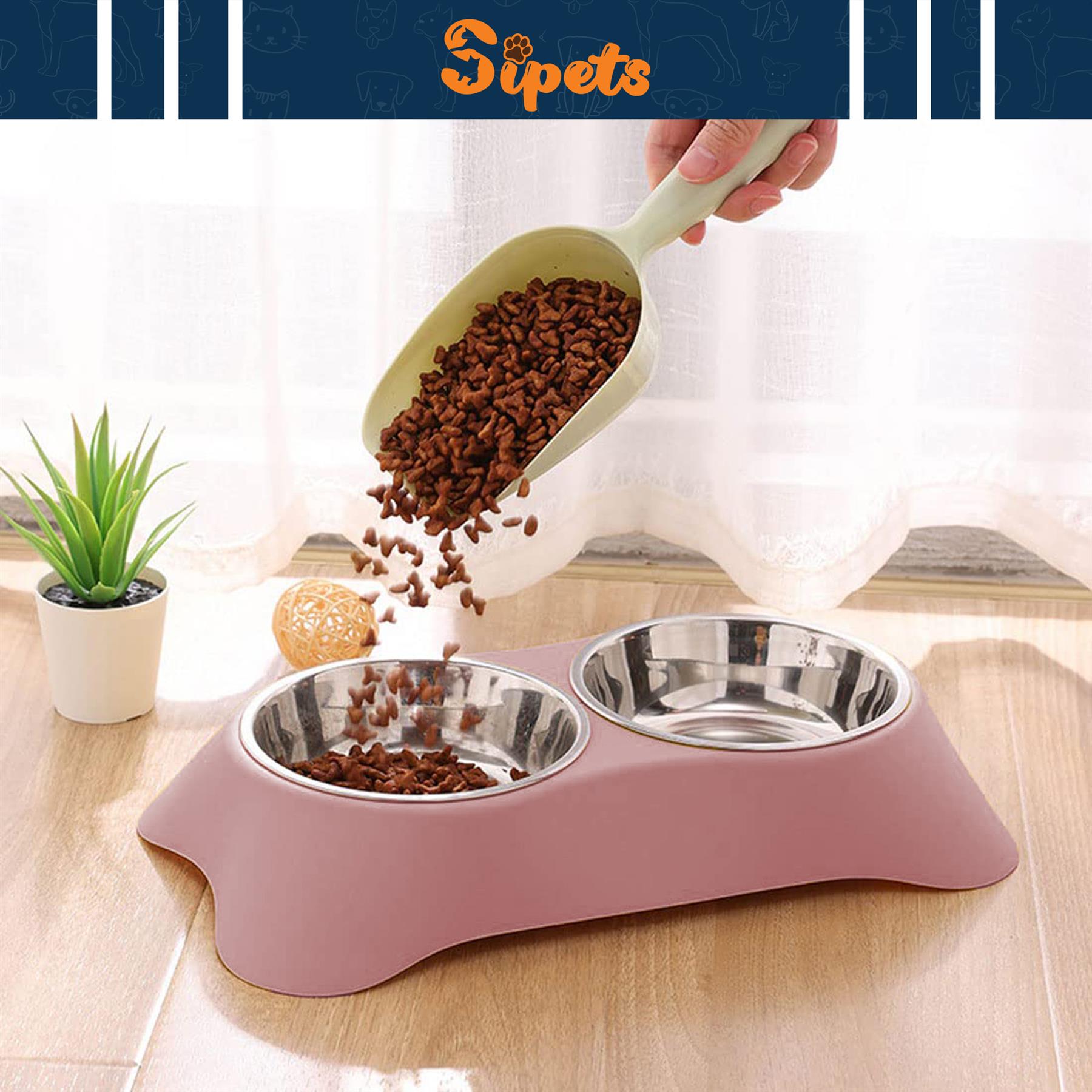 double dog bowl non slip stainless steel for food and water