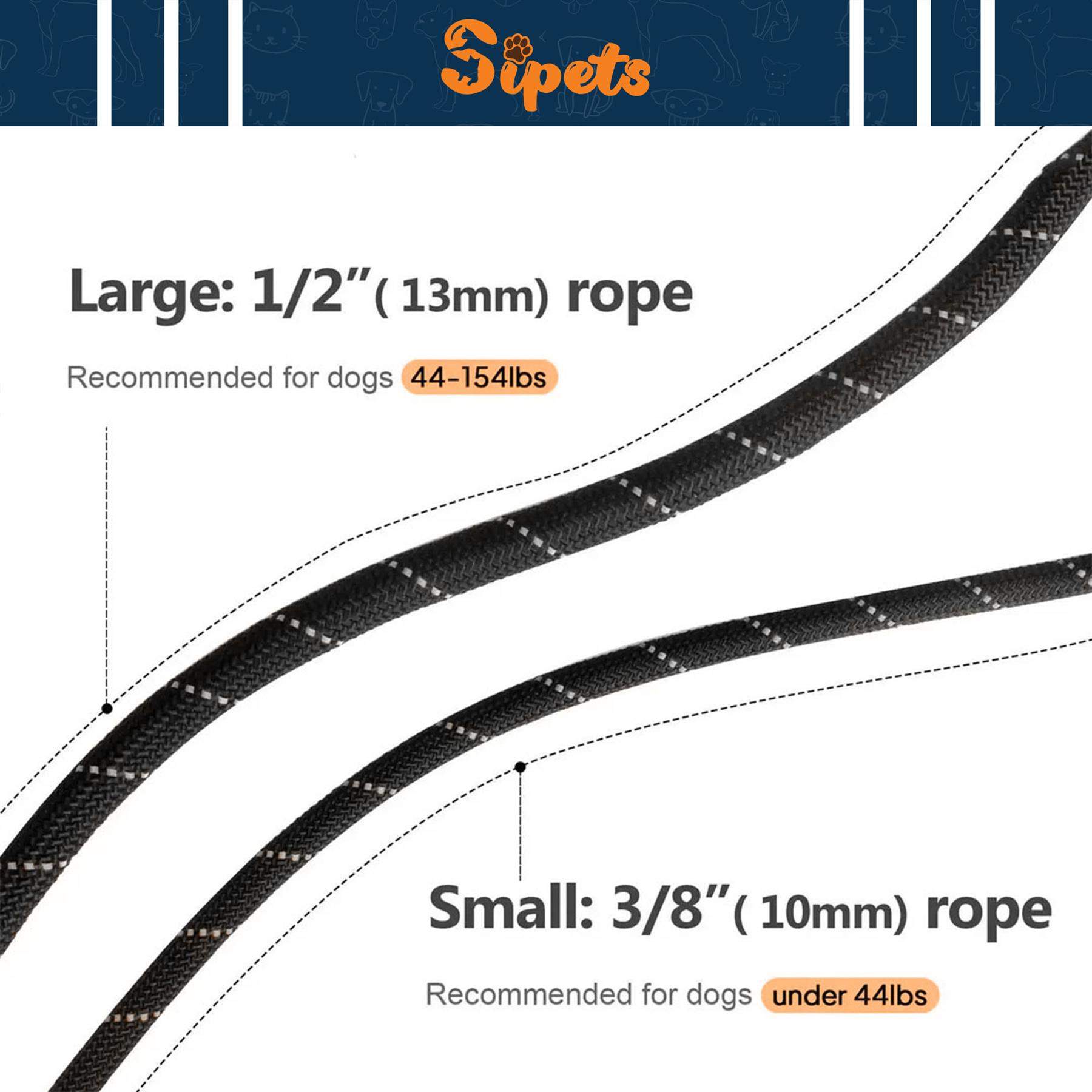 slip rope dog lead 1.8m, one size fits all, slip on rope leash