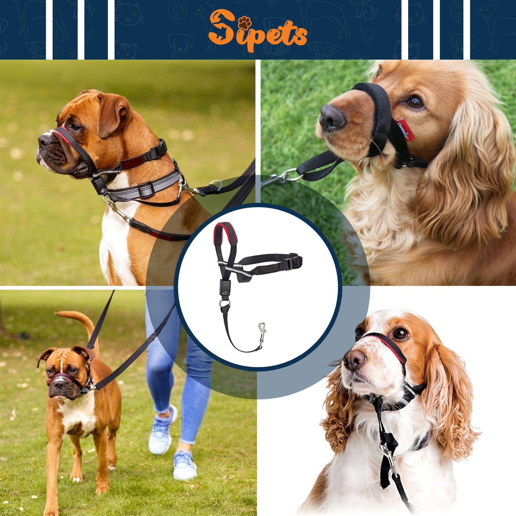 headcollar non pull dog head collar for training adjustable dog halter