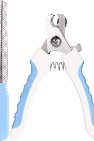 pets professional nail clippers with safety guard and free nail file