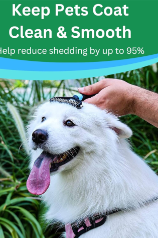 pet deshedding tool dematting comb for dog & cat