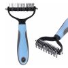 pet deshedding tool dematting comb for dog & cat